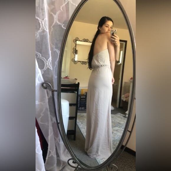 Show me Your Mumu Heather show me the ring crisp halter maxi dress NEW XXL - Picture 5 of 7